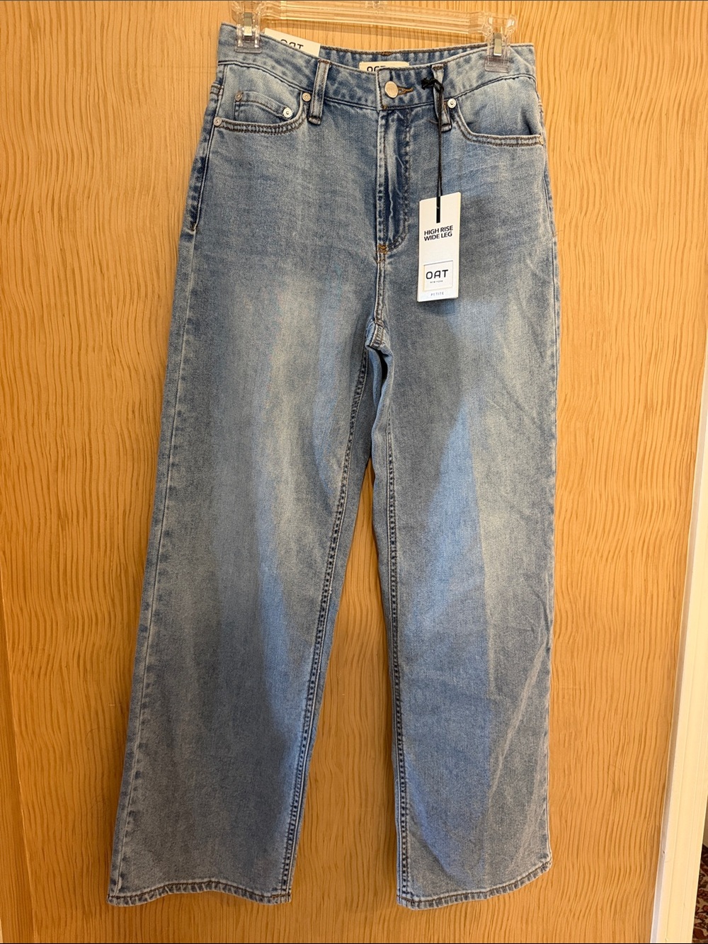 Oat New York Light Blue Wide-Leg Jeans